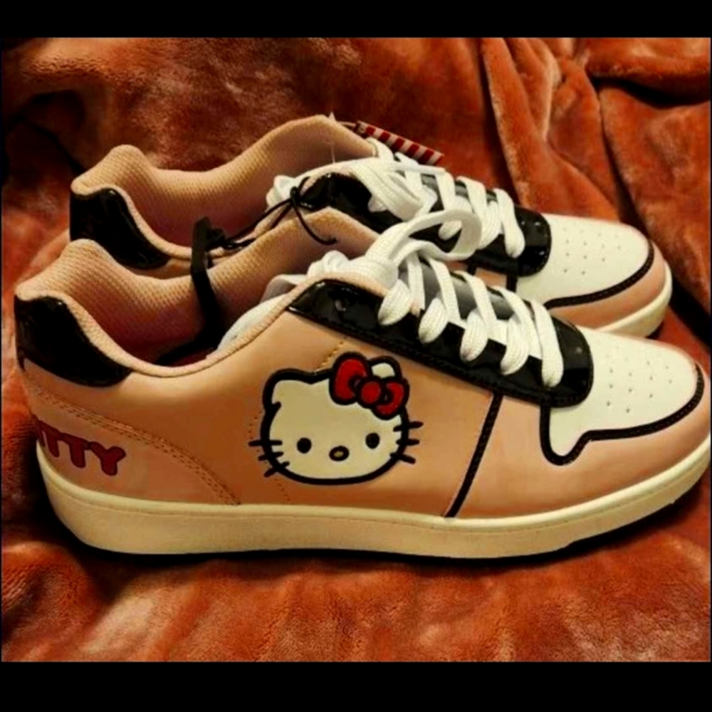 New Pink Hello Kitty Sneakers Size 10 Womens
